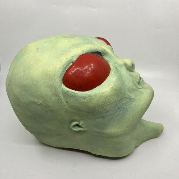 Vintage Alien Mask 1997 The Paper Magic Group Halloween Green Costume Rubber - Picture 4 of 9